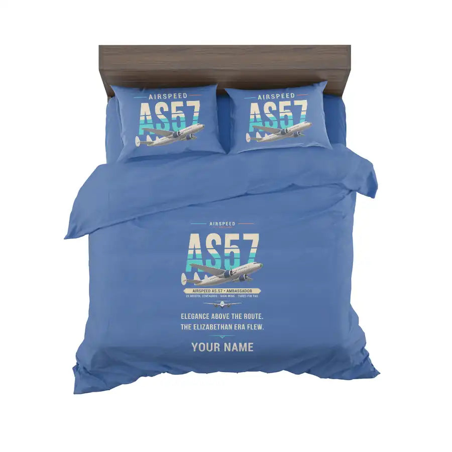 Airspeed AS.57 Ambassador - Original + Name - Bedding Set - Blue