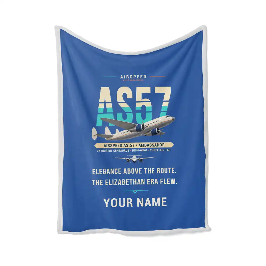 Airspeed AS.57 Ambassador - Original + Name - Blanket - Blue