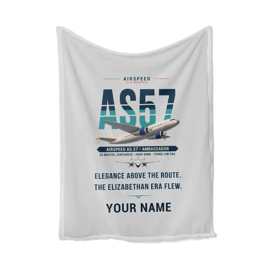 Airspeed AS.57 Ambassador - Original + Name - Blanket - Light Gray