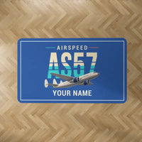 Thumbnail for Airspeed AS.57 Ambassador - Original + Name - Rectangle Carpet - Blue