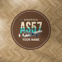 Thumbnail for Airspeed AS.57 Ambassador - Original + Name - Round Carpet - Brown