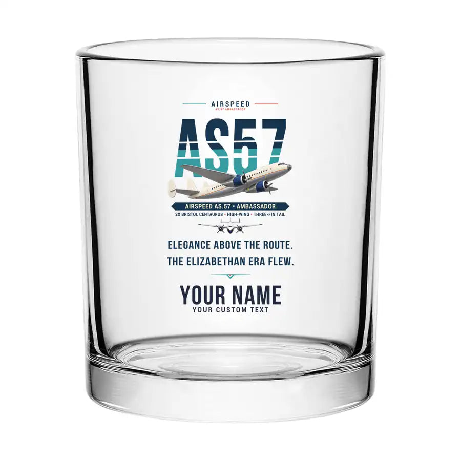 Airspeed AS.57 Ambassador - Original + Name - Special Whiskey Glass