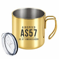 Thumbnail for Airspeed AS.57 Ambassador - Portable Mug - Tag - Gold