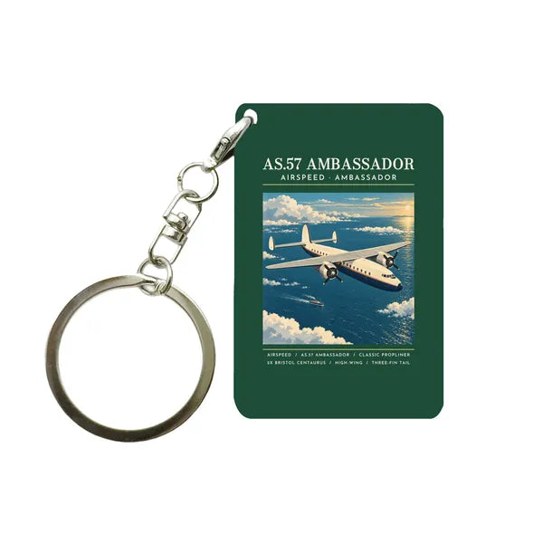 Airspeed AS.57 Ambassador - Poster - Key Chain - Dark Green