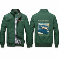 Thumbnail for Airspeed AS.57 Ambassador Stylish Jackets - Stand Collar - Poster - Green
