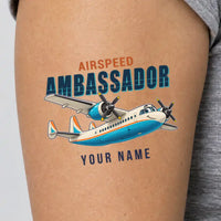 Thumbnail for Airspeed AS.57 Ambassador - Tattoo - Cartoon + Name