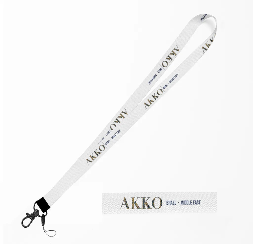 Akko City Series lanyard - white