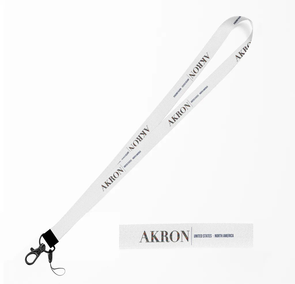Akron City Series lanyard - white
