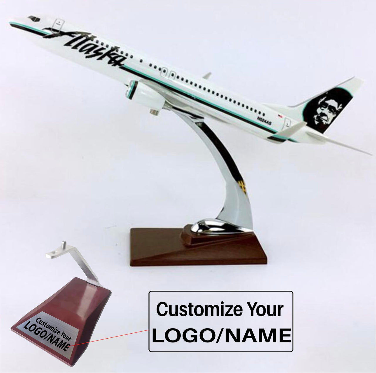 Alaska Airlines Boeing B737-800 Airplane Model (Special 37CM)
