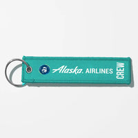 Thumbnail for Alaska Airlines Crew & Staff Tag Key Chains - Turquoise - Crew