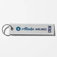 Thumbnail for Alaska Airlines Crew & Staff Tag Key Chains - White - Crew