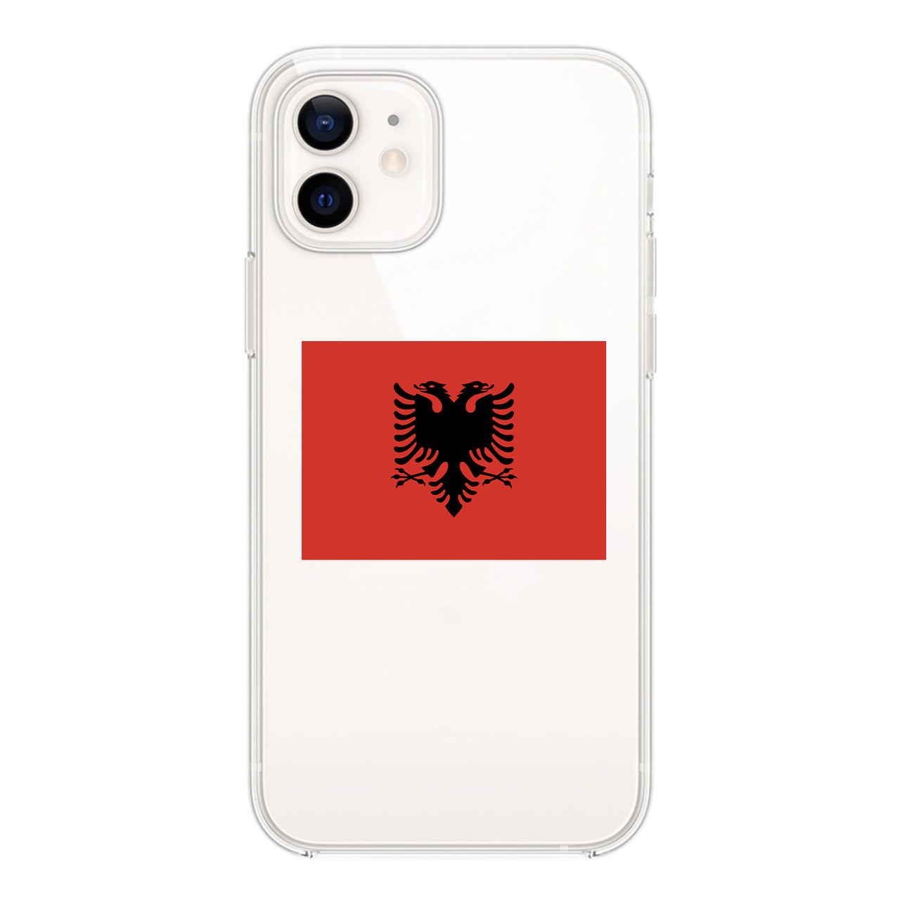 Albania Designed Transparent Silicone iPhone Cases