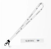 Thumbnail for Albania Country Series lanyard - white
