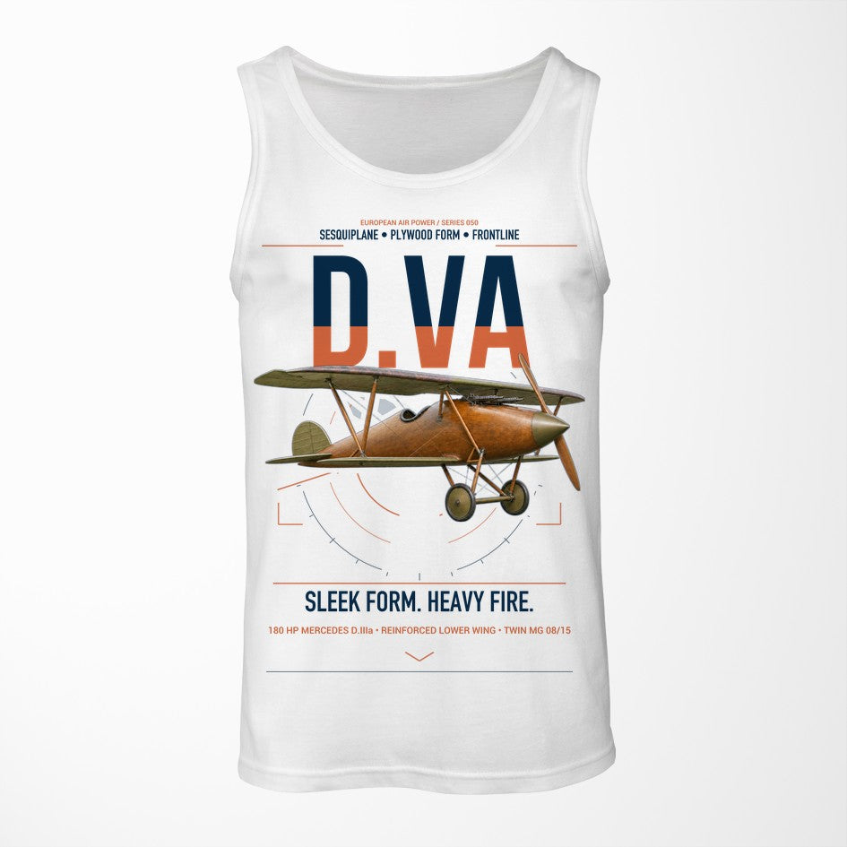 Albatros D.Va design on white tank top