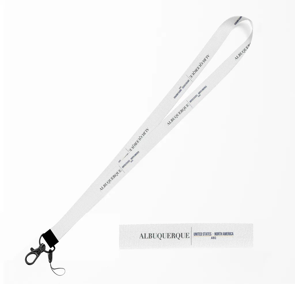 Albuquerque City Series lanyard - white