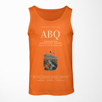 Thumbnail for Albuquerque International Sunport (ABQ) design on orange tank top