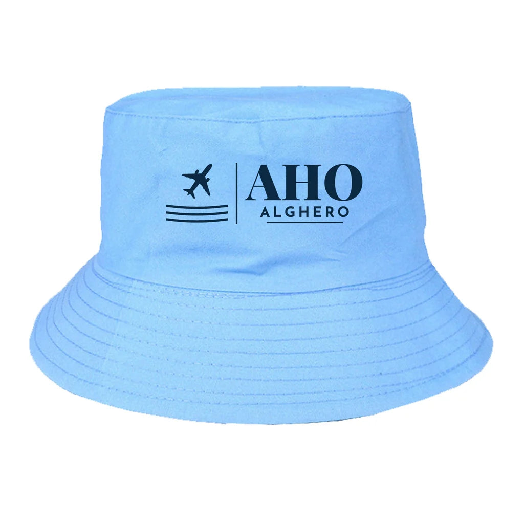 Alghero–Fertilia Airport (AHO) summer hat - light blue