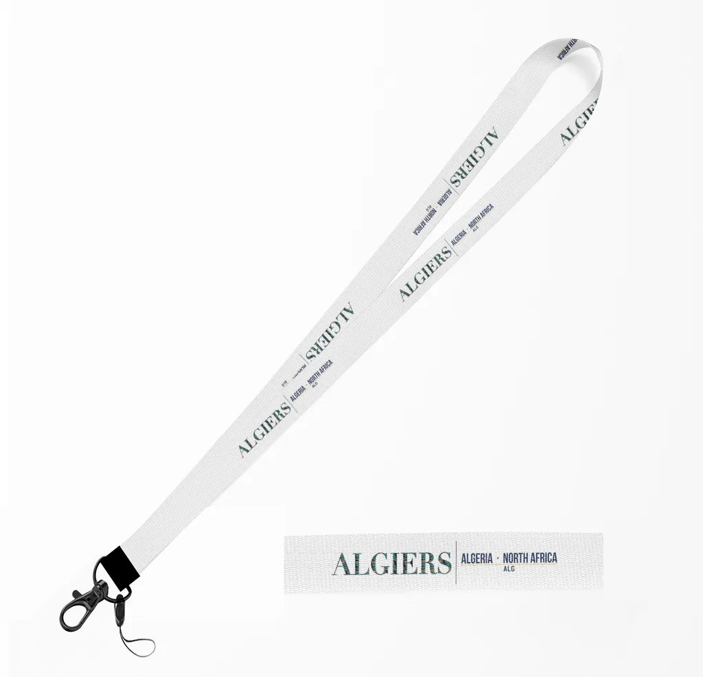 Algiers City Series lanyard - white