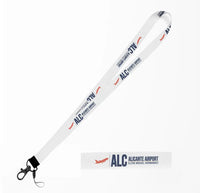 Thumbnail for Alicante-Elche Miguel Hernandez Airport (ALC) lanyard - white