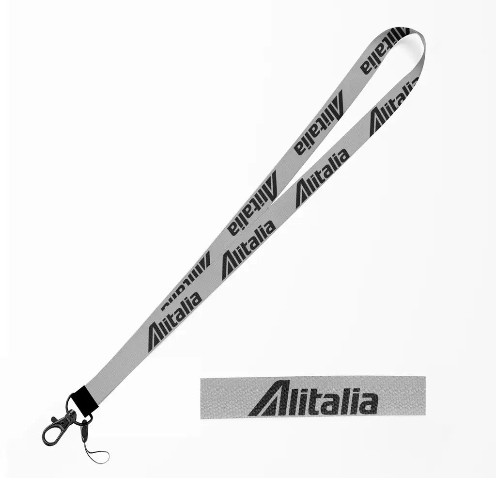 Alitalia Airlines lanyard - light gray