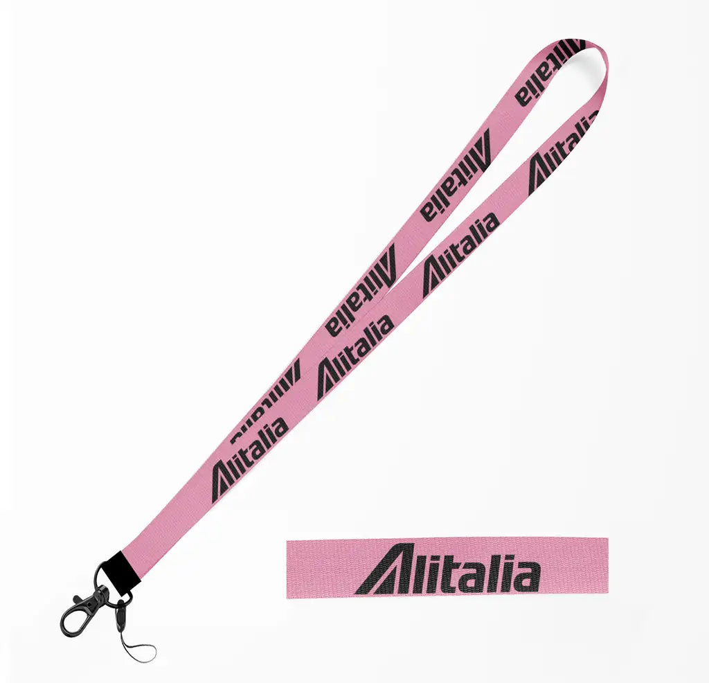 Alitalia Airlines lanyard - pink
