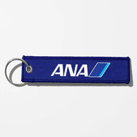 Thumbnail for All Nippon Airways Crew & Staff Tag Key Chains - Blue