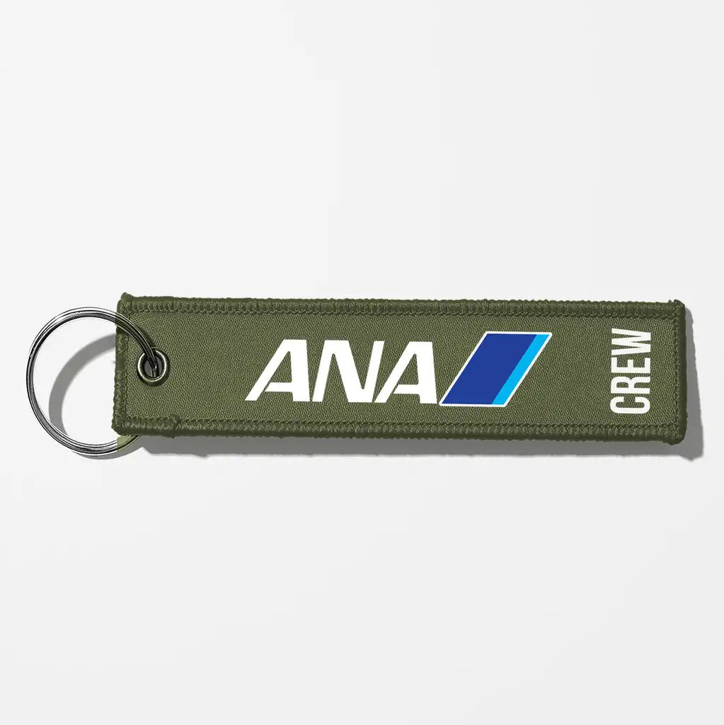 All Nippon Airways Crew & Staff Tag Key Chains - Green Army - Crew