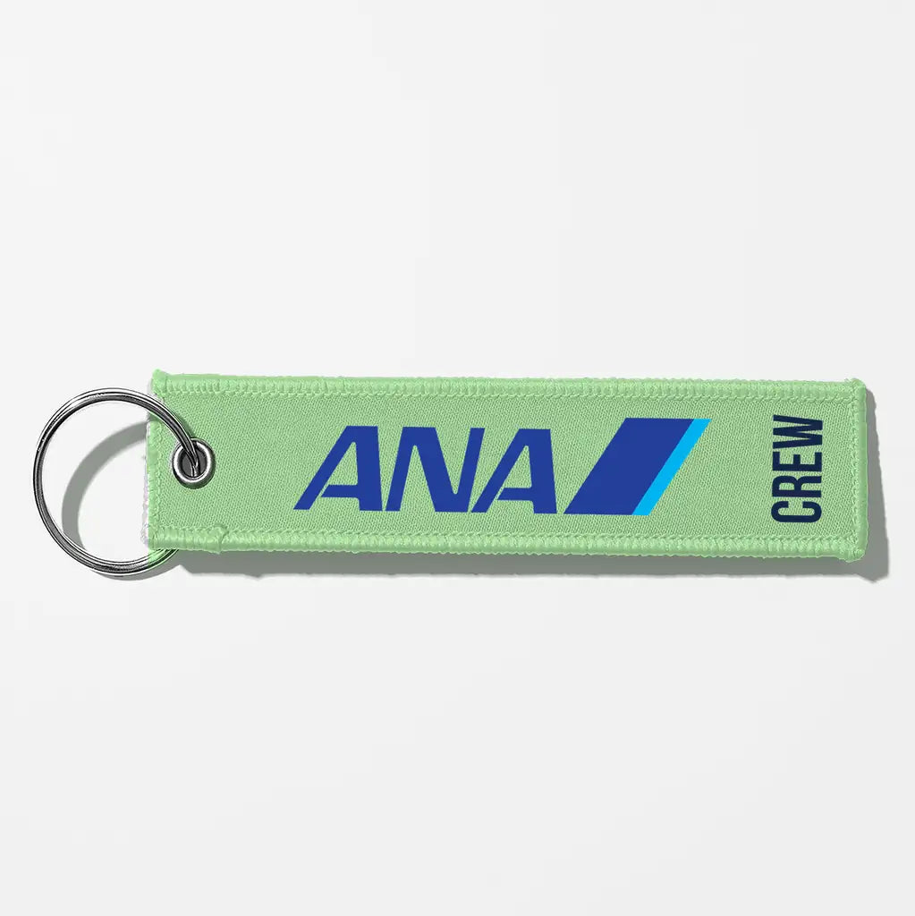 All Nippon Airways Crew & Staff Tag Key Chains - Light Green - Crew