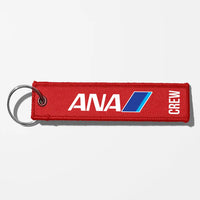 Thumbnail for All Nippon Airways Crew & Staff Tag Key Chains - Red - Crew