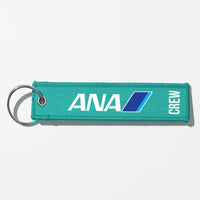 Thumbnail for All Nippon Airways Crew & Staff Tag Key Chains - Turquoise - Crew
