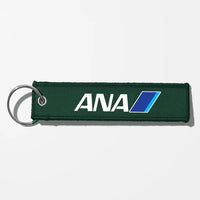 Thumbnail for All Nippon Airways Crew & Staff Tag Key Chains - Dark Green