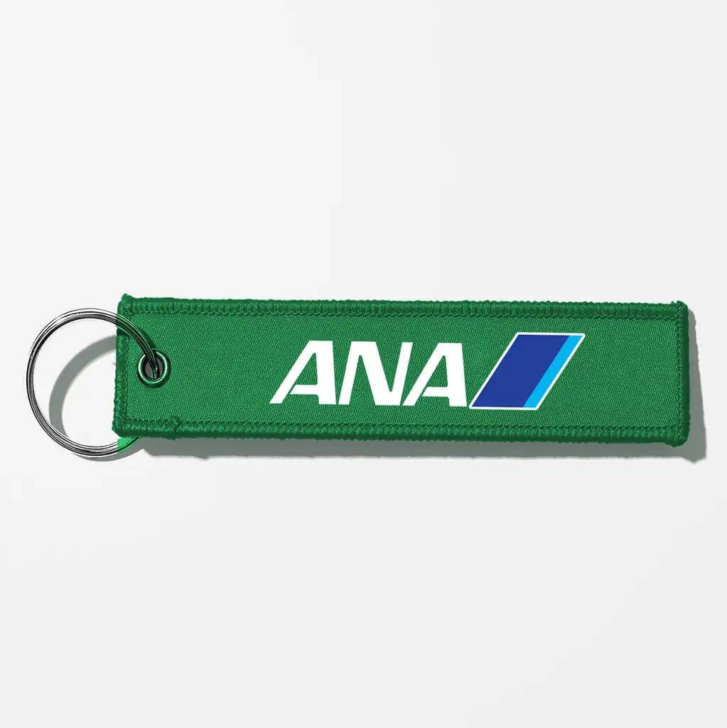 All Nippon Airways Crew & Staff Tag Key Chains - Green