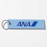 Thumbnail for All Nippon Airways Crew & Staff Tag Key Chains - Light Blue