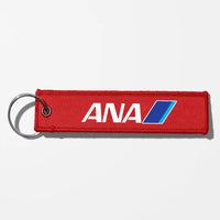 Thumbnail for All Nippon Airways Crew & Staff Tag Key Chains - Red