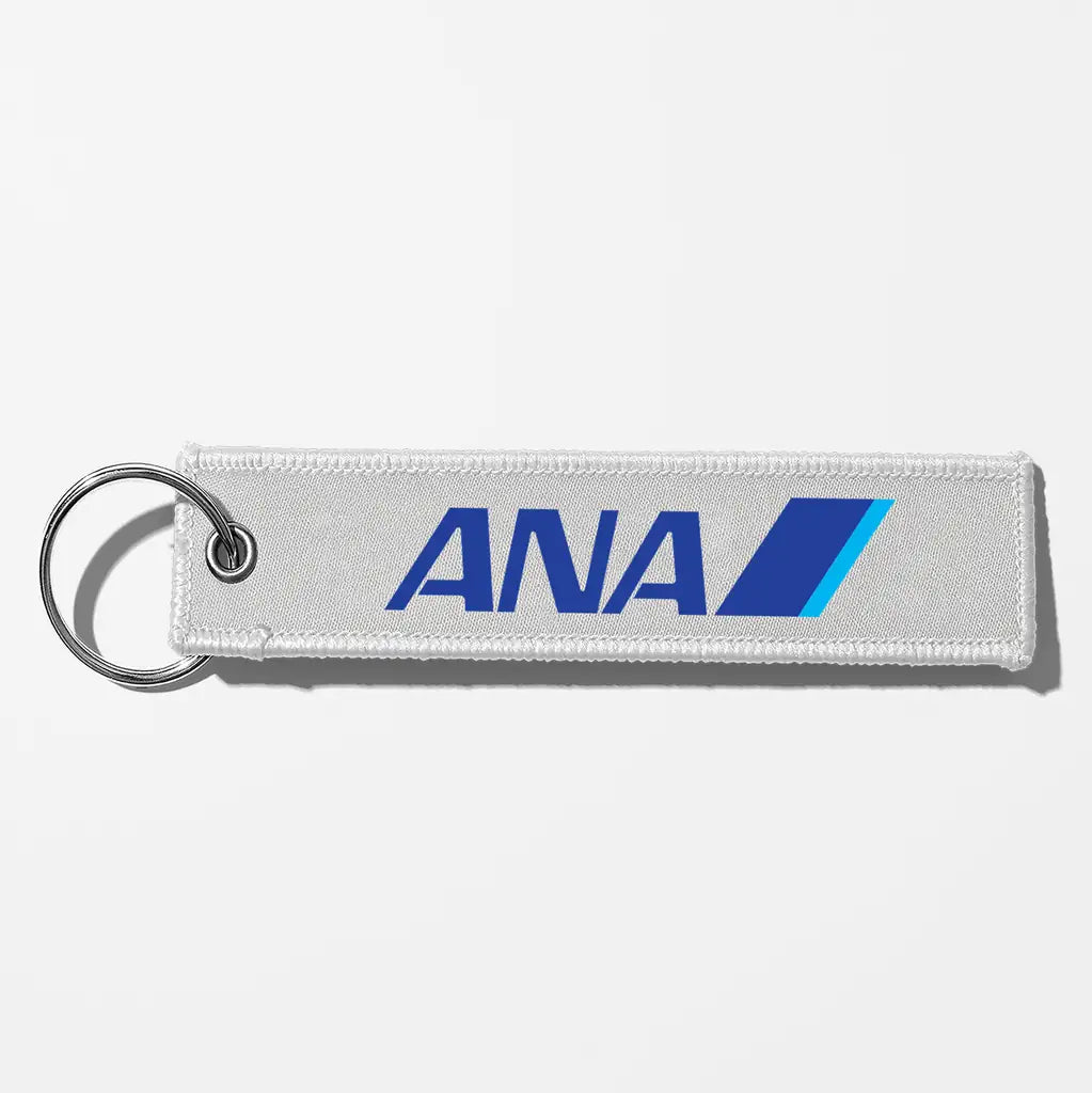 All Nippon Airways Crew & Staff Tag Key Chains - White