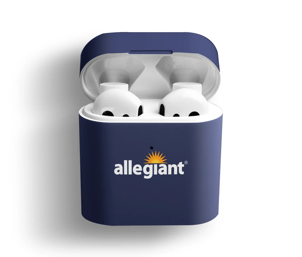 Allegiant Air Airlines AirPods plastic case - Dark Blue