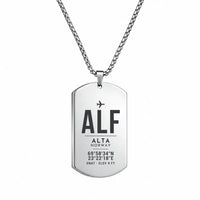 Thumbnail for Alta Airport ALF - Necklace - Original Design - Silver