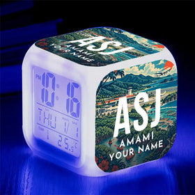 Amami Airport (ASJ) "7 Colour" Digital Alarm Clock