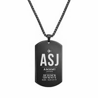Thumbnail for Amami Airport ASJ - Necklace - Original Design - Black