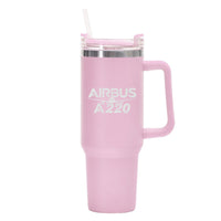 Thumbnail for Amazing Airbus A220 Designed 40oz Stainless Steel Car Mug With Holder