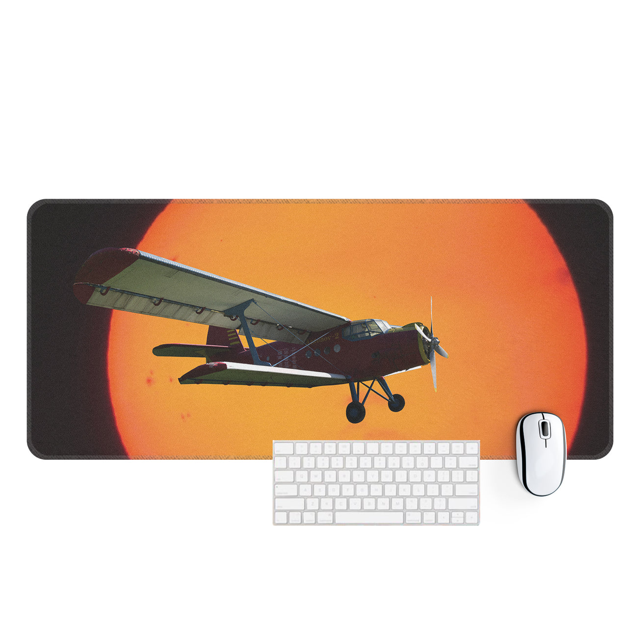 Amazing Antonov-2 With Sunset Designed Desk Mats