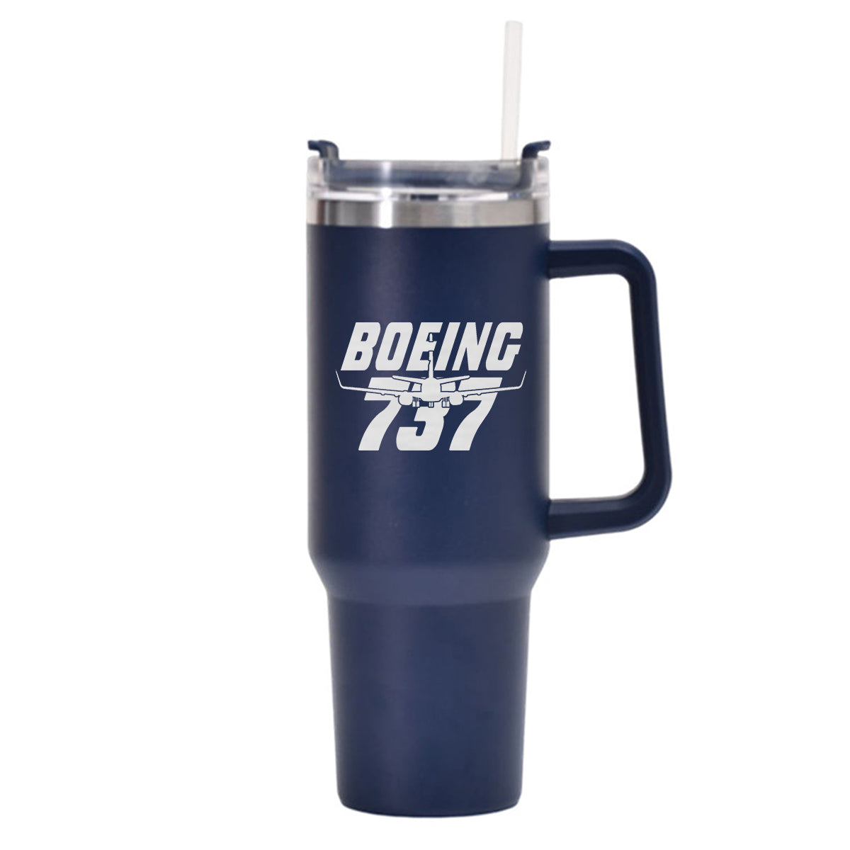 Amazing Boeing 737 Designed 40oz Stainless Steel Car Mug With Holder