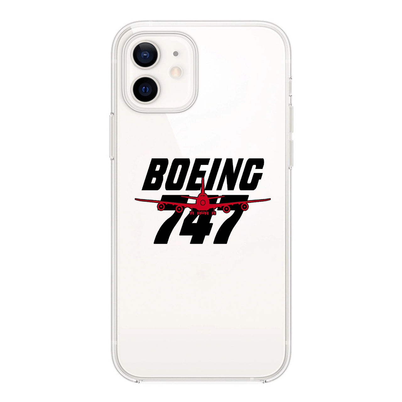 Amazing Boeing 747 Designed Transparent Silicone iPhone Cases