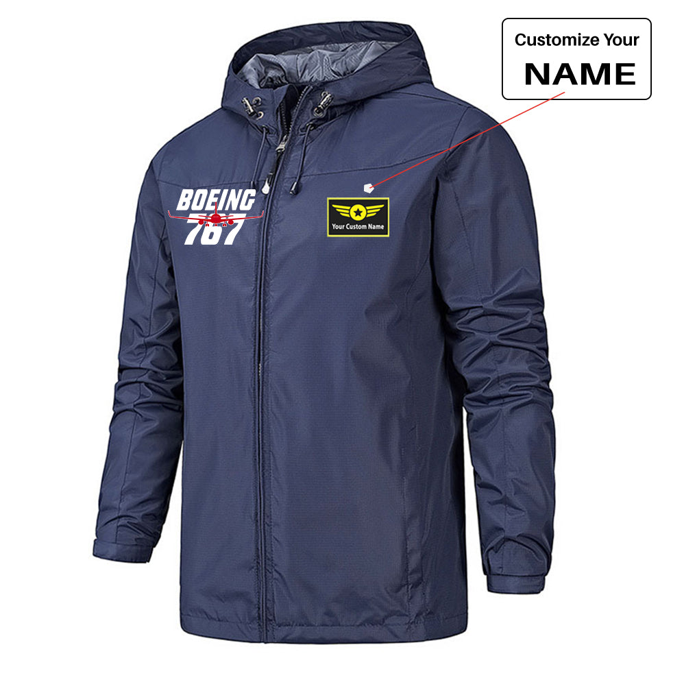 Amazing Boeing 767 Designed Rain Jackets & Windbreakers