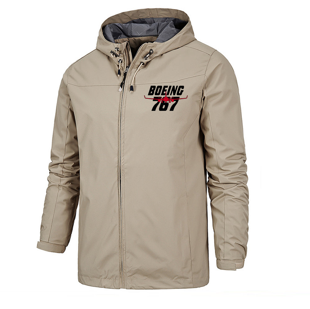 Amazing Boeing 767 Designed Rain Jackets & Windbreakers