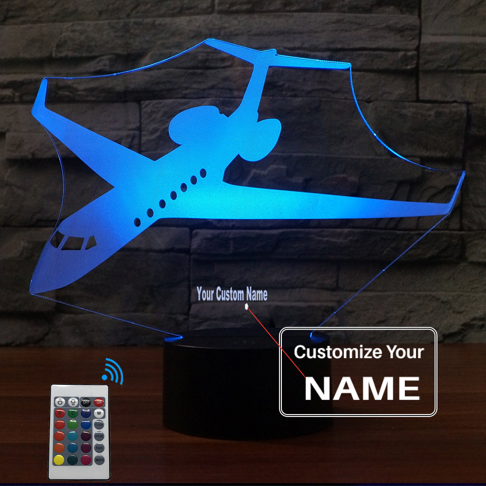 Amazing Business Jet Designed 3D Lamps