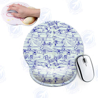 Thumbnail for Amazing Drawings of Old Aircrafts Designed Ergonomic Mouse Pads