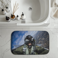 Thumbnail for Amazing Military Pilot Selfie Designed Bath Mats
