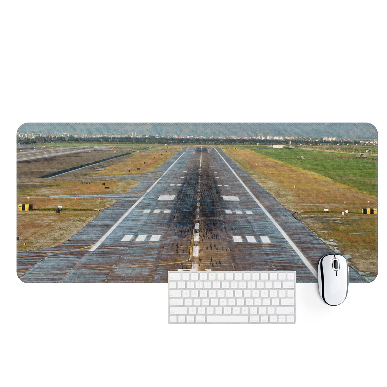 Amazing Mountain View & Runway Designed Desk Mats