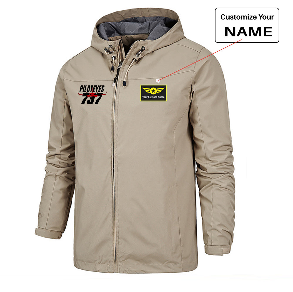 Amazing Piloteyes737 Designed Rain Jackets & Windbreakers